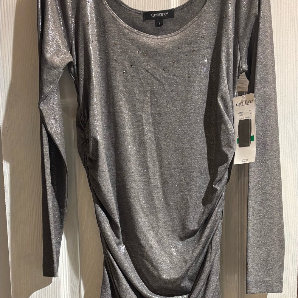 Karen Kane Women's Shimmering Mini Dress or can be worn as a Top